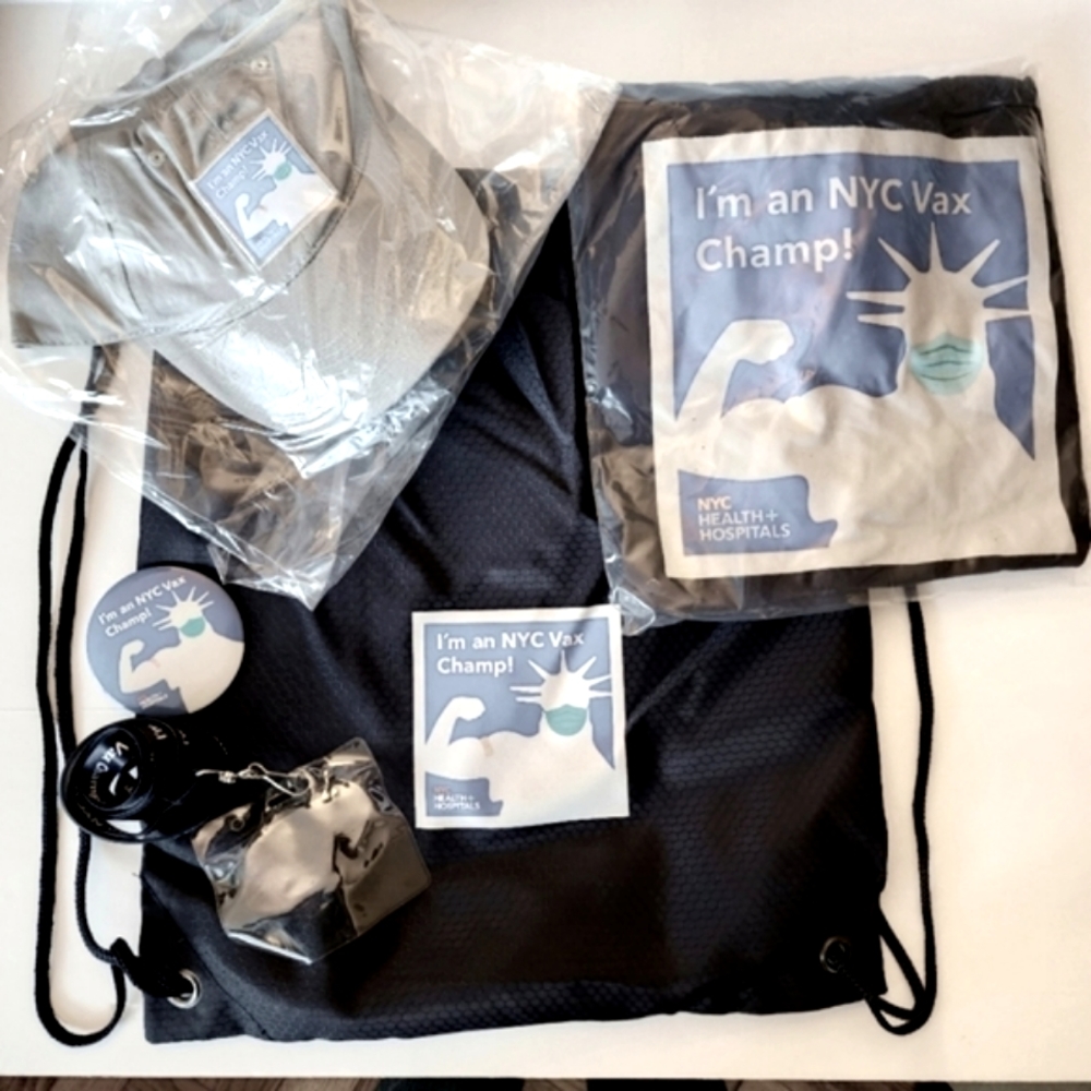 I'm an NYC Vax Champ! Swag Bag  Goodie 6 Piece Bundle